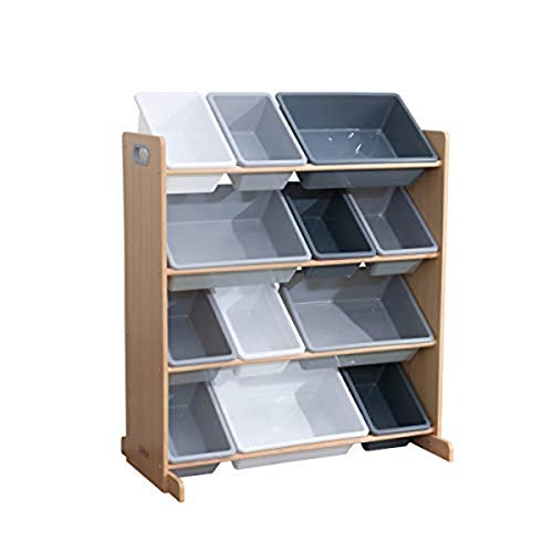 KidKraft Sort It & Store It Bin Unit - Gray & Natural