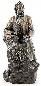 Unicorn Studio 10.38 Inch Composer Franz Schubert 1797-1828 Cold Cast Bronze Figurine
