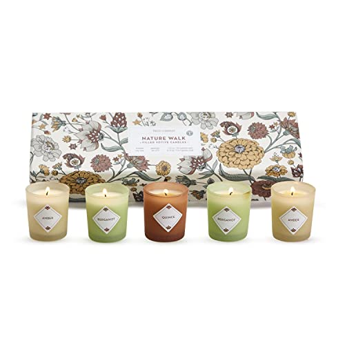 Two's Company Nature Walk Scented Candles in Gift Box, Set of 5