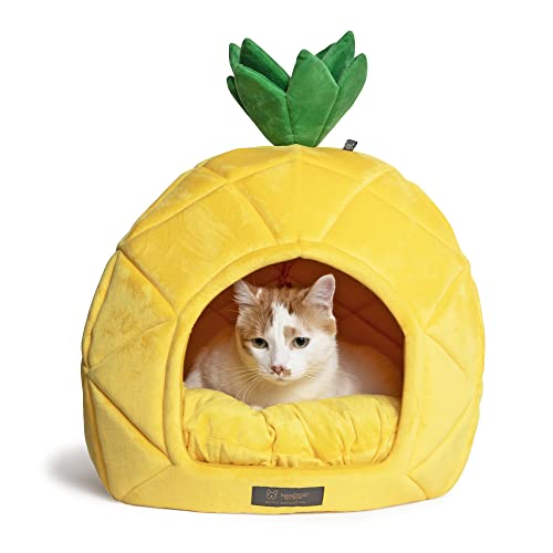 Nandog Pet Gear Insta Fun Specialty Dog and Cat Bed Collection (Large Pineapple)