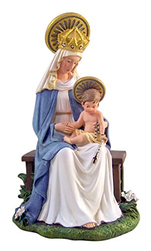 Christian Brands Resin Seated Madonna and Child Figurine Inspired by Sister M.I. Hummel, 6 1/2 Inch