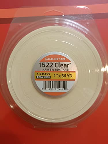 Walker Tape 3m Clear 1522 Tape 1" X 36 Yard = Double Side Adhesive