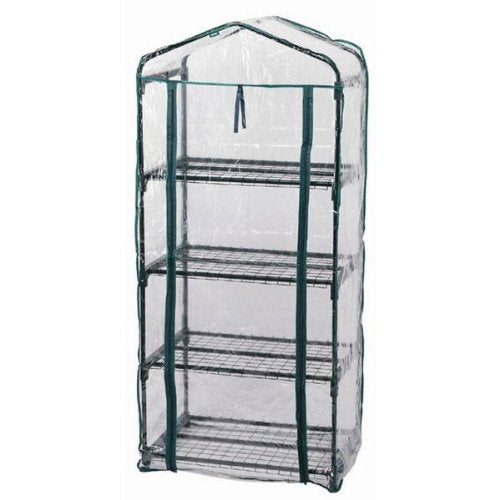 Zenport SH3205 4-Tier Versatile Mini Cold Frame Greenhouse for Protected Patio and Balcony