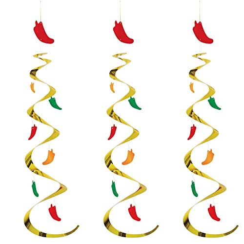Beistle Chili Pepper Whirls (3/Pkg)