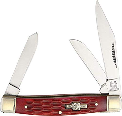 Blue Ridge Knives Rough Ryder Stockman Red Bone
