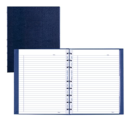 Rediform Blueline MiracleBind‚Äö√ë¬¢ Notebook, Lizard-Like Hard Cover, 9.25" x 7.25", 150 Pages, Indigo Blue (AF9150.82)