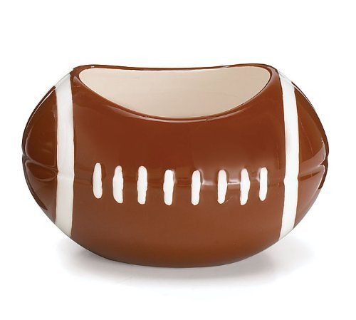 burton + BURTON Burton and Burton SS-BNB-974016 974016 Small Football Ceramic Planter/Bowl, Multicolor