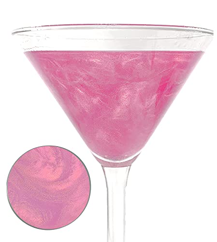 Ultimate Baker Snowy River Cocktail Glitter - All Natural Edible Glitter for Drinks, Beverage Glitter, Champagne Glitter, Drink Glitter (4 Gram, Rose Gold)