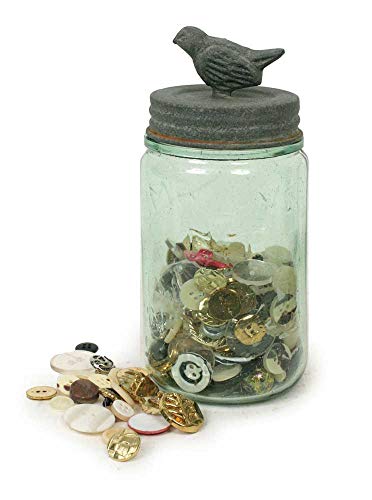 CTW Pint Mason Jar with Songbird Lid - Barn Roof Finish