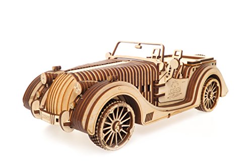 Ukidz S.T.E.A.M. Line Toys UGears Mechanical Models 3-D Wooden Puzzle - Mechanical Roadster VM-01