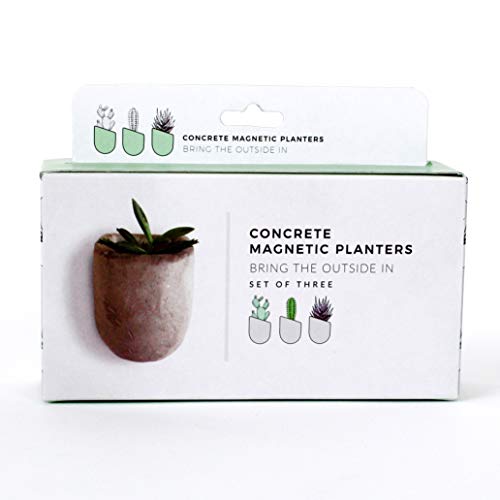 Gift Republic Magnetic Concrete Planters