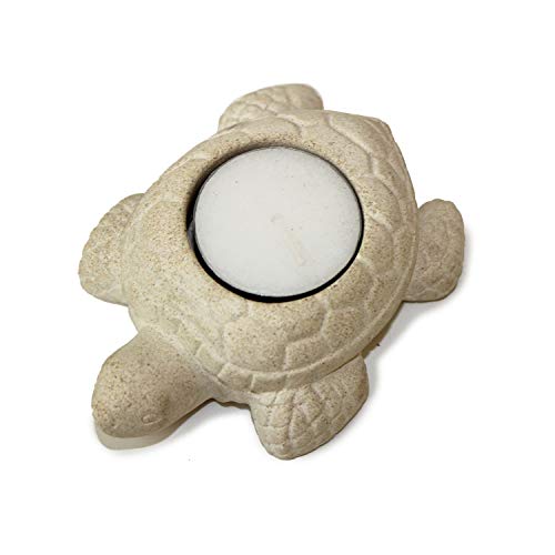 Beachcombers SS-BCS-20795 Turtle Candle Holder, White