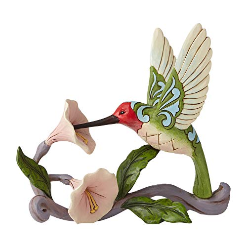Enesco Jim Shore Heartwood Creek Hummingbird with Flower Figurine