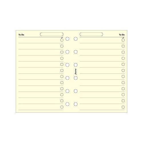Rediform Filofax Pocket To Do List Cotton Cream (B212253)
