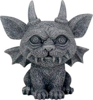 Pacific Trading SUMMIT COLLECTION 3.25 Inch Medieval Dark Grey Winged Gothic Gargoyle Guardian Bast Desk and Shelf Decoration