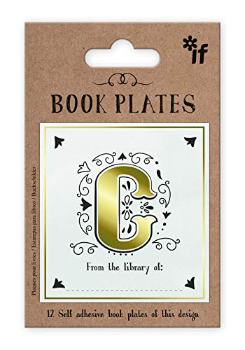 IF Letter Book Plates, Personalised - Letter C