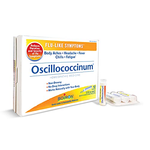 Boiron Oscillococcinum 12 Doses Homeopathic Medicine for Flu-Like Symptoms