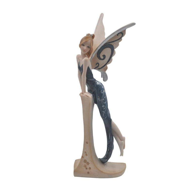 Comfy Hour The Standing Fairy Figurine Black Dress 7" Figurine, Fairyland Collection, Stone Resin