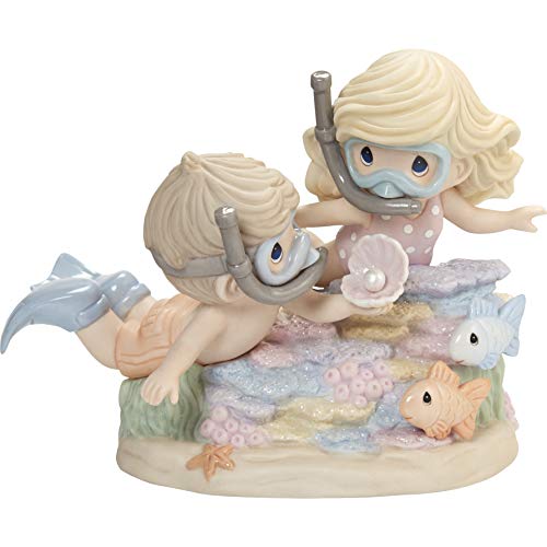 Precious Moments 202010 Your Love is A Precious Pearl Limited Edition Bisque Porcelain Figurine, One Size, Multicolored