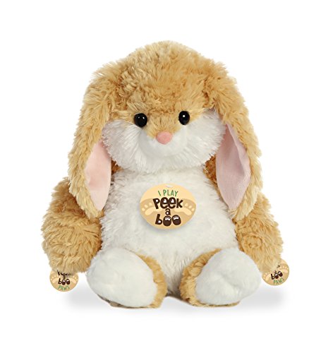 Aurora World Peek a Boo Stuffed Animal, Tan, 12"