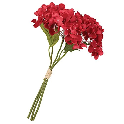 The Country House Collection 33725 Hydrangea Bunch,10-inch, Red