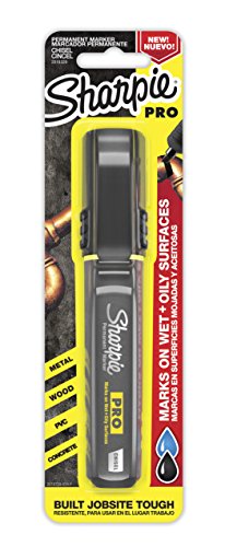 Pens Sharpie Pro Permanent Marker, Medium, Chisel Tip, Black Marker (2018329)