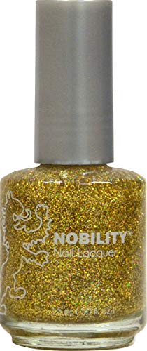 LeChat Nobility Nail Lacquer - 15 mL (Golden Glitz - NBNL67)