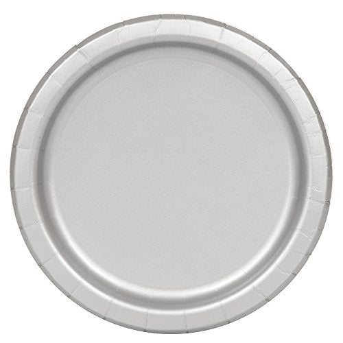 Unique Industries, Paper Plates, 16 Pieces - Silver