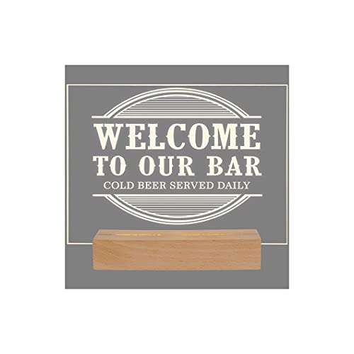 Carson 33328 Welcome LED Decorative Sign, 7.75-inch Height