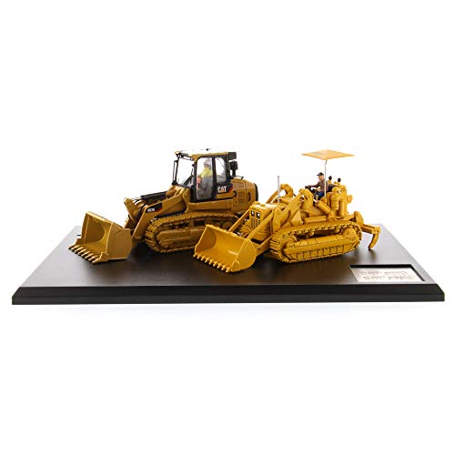 Diecast Masters Caterpillar 977D Traxcavator and Caterpillar 963K Track Loader, Evolution Series