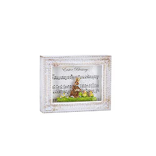 RAZ Imports 4216006 Easter Blessings Lighted Water Picture Frame, 10-inch Length