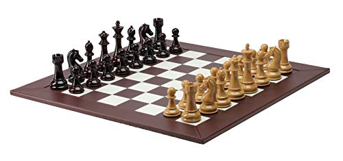 CHH Burgundy and Blonde Chess set