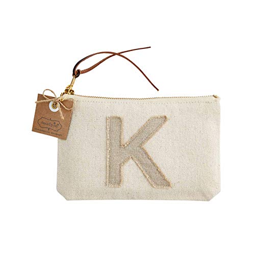 Mud Pie Initial Pouch (N), 4" x 6.5