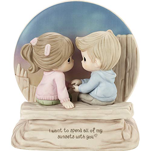 Precious Moments Couple Watching The Sunset Together Figurine, Multi