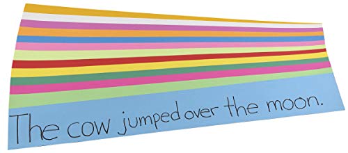 Hygloss Products Bright Sentence Strips -¬† Great for Arts and Crafts, Decorations, Classroom Activities - Cardstock - Unlined Thin Strip - 10 Assorted Colors - 3" High x 23" Long Size - 50 Pieces