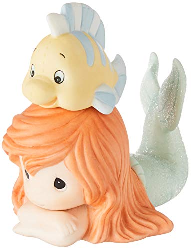 Precious Moments, Disney Showcase The Little Mermaid, Ariel Figurine, Life Is Better With A Good Friend, Porcelain, #171094