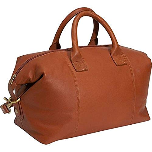 Royce Leather Luxury Overnighter Duffel Bag Luggage Handcrafted in Leather, Tan, One Size