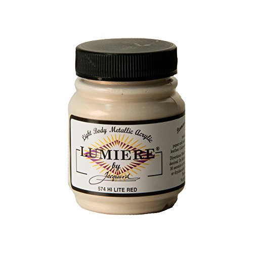 Jacquard Lumiere Metallic and Pearlescent Paint 2.25 Oz, 574 Hi Lite Red