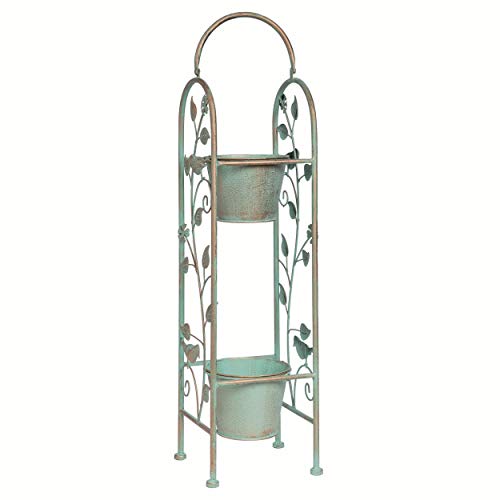 Transpac A6018 Metal Sienna Stacked Plant Stand