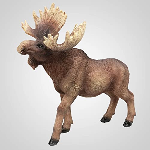 Lipco Polystone Large Standing Moose Figurine, 4.5-inch Length, Tabletop Decoration