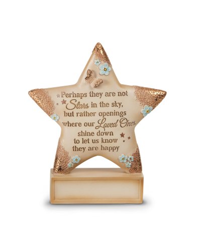 Pavilion Gift Company 19055 Light Your Way Memorial Stars in The Sky Plaque, 4-1/2-Inch