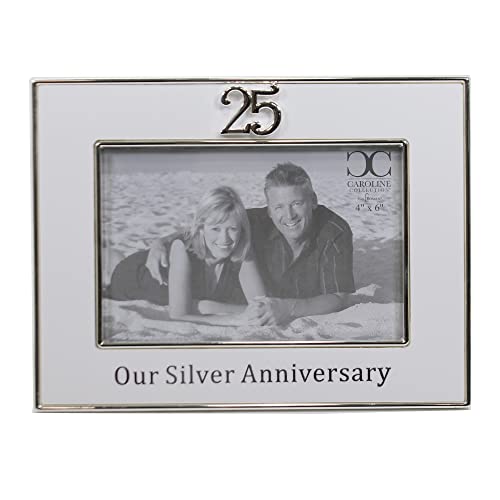 Roman 19925 Frame in 25 Anniversary, 6-inch Height, Zinc Alloy