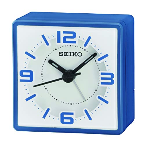 Seiko Sei Bedside Alarm Clock, Blue