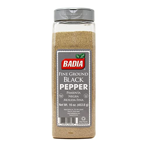 Badia Black Pepper Ground Fine, 16 Ounce