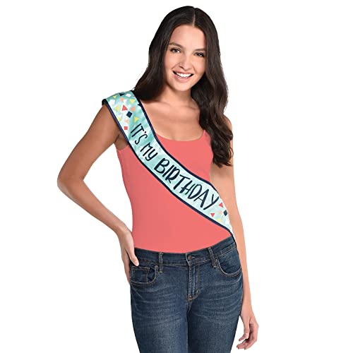 amscan My Birthday Silk Light-Up Sash - 1pc