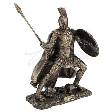 Unicorn Studios WU76934A4 Hector Trojan Prince in The Trojan War Sculpture - Bronze