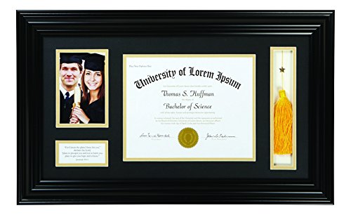 Creative Brands Heartfelt-Inspirational Keepsake Diploma and Photo Frame, 15 x 25-Inch, Jeremiah 29:11