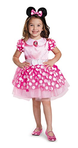 Disguise Disney Minnie Mouse Classic Tutu Girls' Costume, Pink