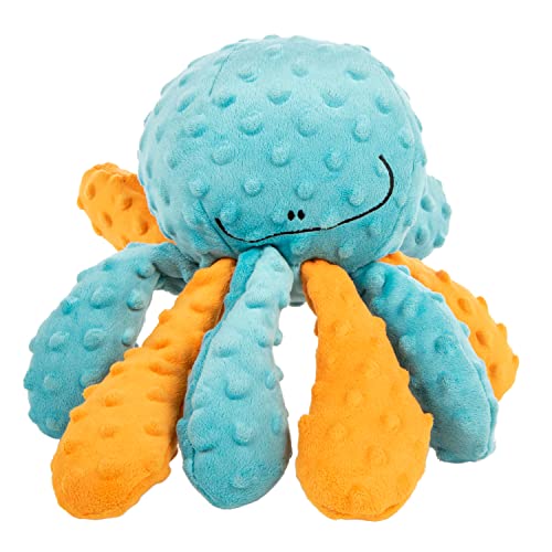 Worldwise goDog Crazy Tug Octopus Plush Dog Toy, Large, with Chew Guard Technology