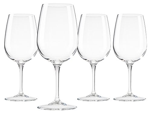 Bormioli Rocco Spazio Medium Wine Glasses, Clear, 13.5 oz (Set of 4)